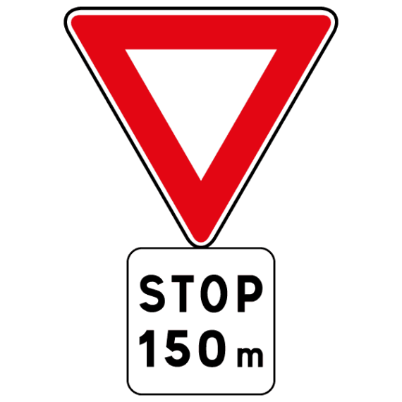 Panneau Stop 150m - AB3 + M5a