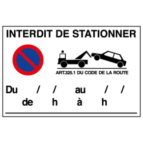 Panneau Interdit de Stationner