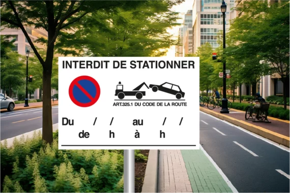 Panneau Interdit de Stationner ROUT-0069
