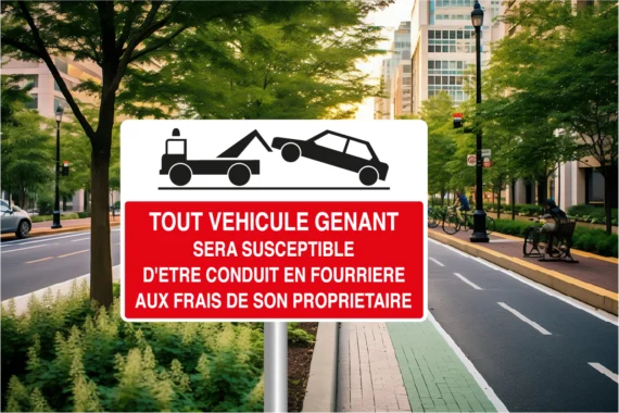 Panneau Véhicule Gênant Fourrière ROUT-0070