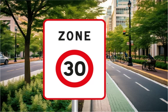 Panneau Zone 30 - B30 ROUT-0101