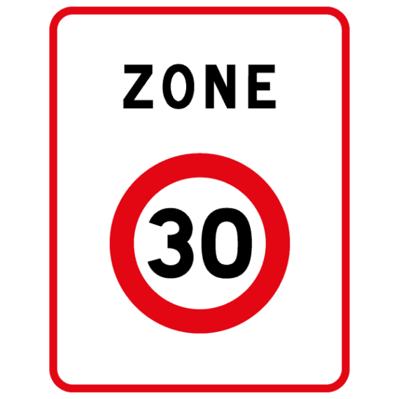 Panneau Zone 30 - B30