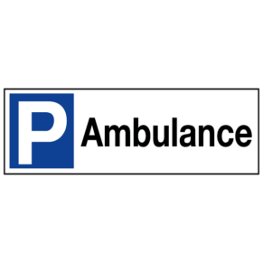 Panneau Parking Ambulance