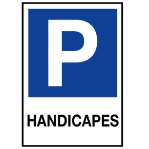 Panneau Parking Handicapés