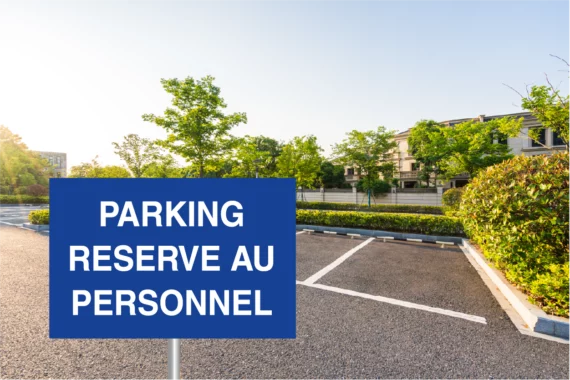 Panneau Parking Réservé au Personnel ROUT-0141