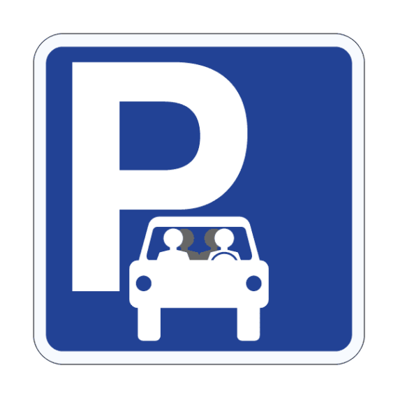 Panneau d'Indication Parking pour le Covoiturage