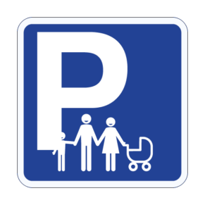 Panneau d'Indication Parking Familles