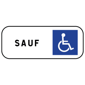 Panneau Place Réservée aux Handicapés