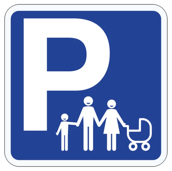 Panneau d'Indication Parking Familles ROUT-0253