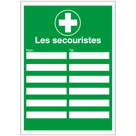 Informations de Contact pour les Secouristes