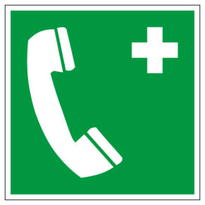 Panneau Téléphone de Secours ISO 7010 - E004