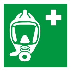 Panneau Appareil Respiratoire pour l'Évacuation d'Urgence ISO 7010 - E029