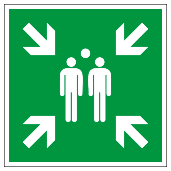 Panneau Point de Rassemblement ISO 7010 - E007
