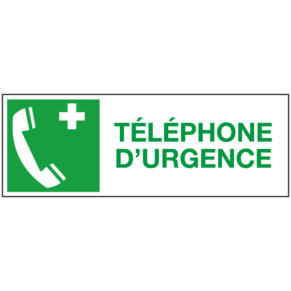 Panneau Téléphone d'Urgence - ISO 7010
