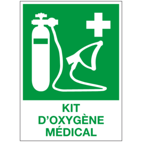 Panneau Kit d'Oxygène Médical ISO 7010