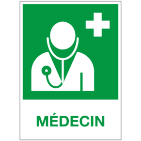 Panneau Médecin ISO 7010