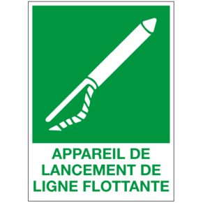 Panneau Appareil de Lancement de Ligne Flottante ISO 7010