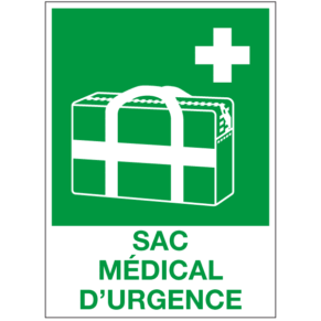 Panneau Sac Médical d'Urgence ISO 7010
