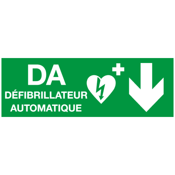 Panneau Défibrillateur Automatique en Bas