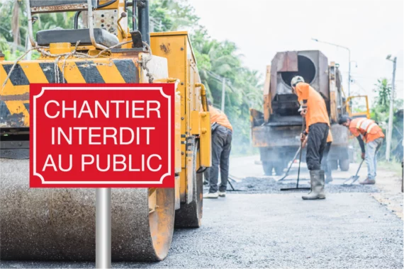 Panneau Chantier Interdit au Public CHAN-0003