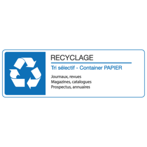 Panneau Recyclage Papier