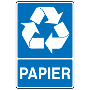 Panneau Recyclage Papier