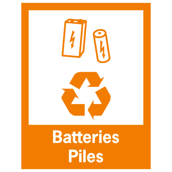 Signalétique Recyclage Batteries - Piles