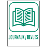 Panneau Déchetterie Journaux / Revues