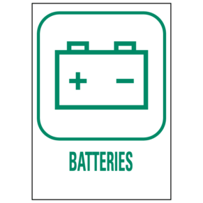 Panneau Déchetterie Batteries