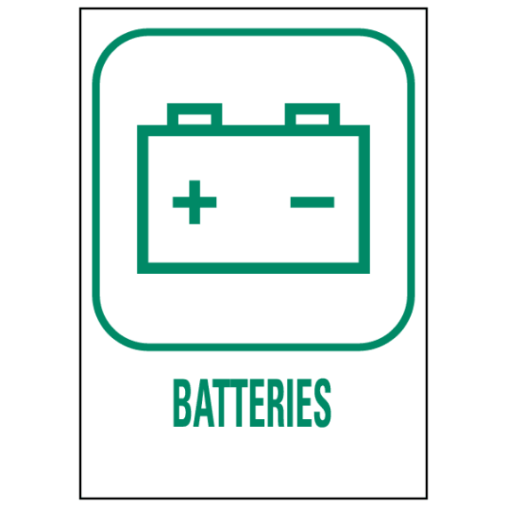 Panneau Déchetterie Batteries
