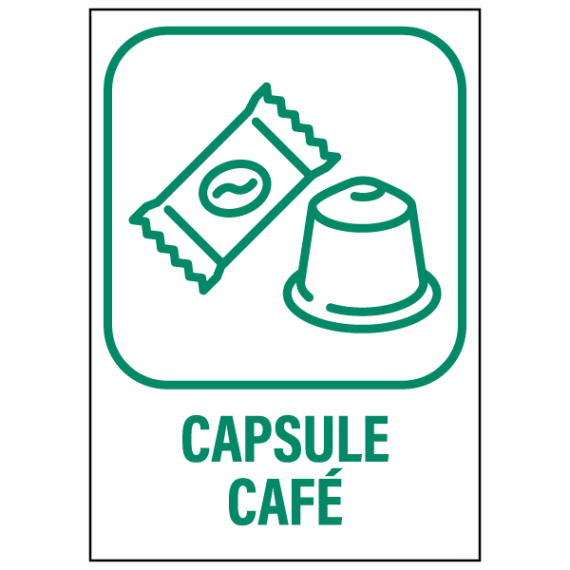 Panneau Déchetterie Capsule Café