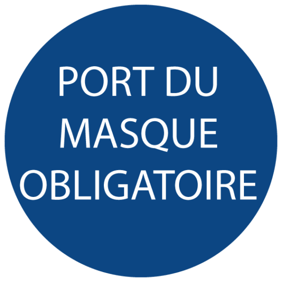 Signalétique Port du Masque Obligatoire ISO 7010