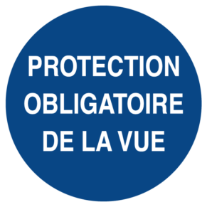 Signalétique Protection Obligatoire de la Vue ISO 7010