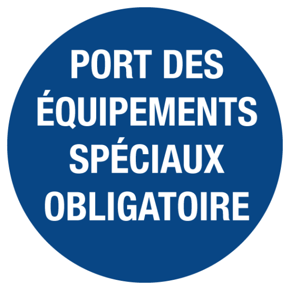 Signalétique Port des Équipements Spéciaux Obligatoire ISO 7010
