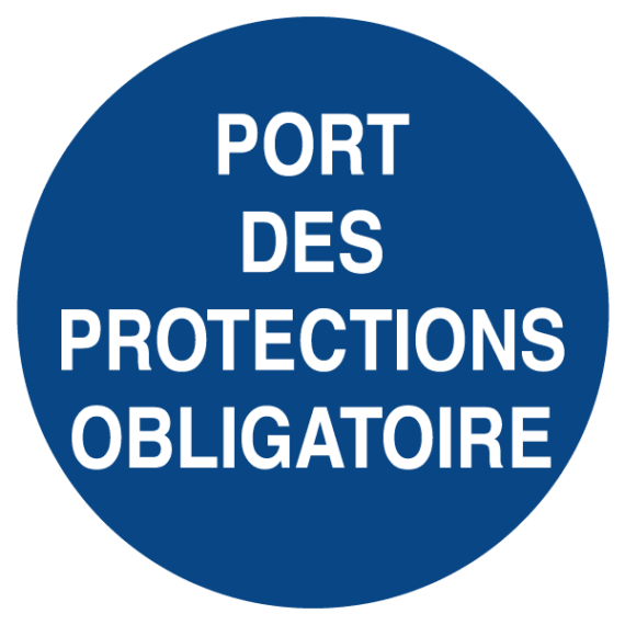 Signalétique Port des Protections Obligatoire ISO 7010