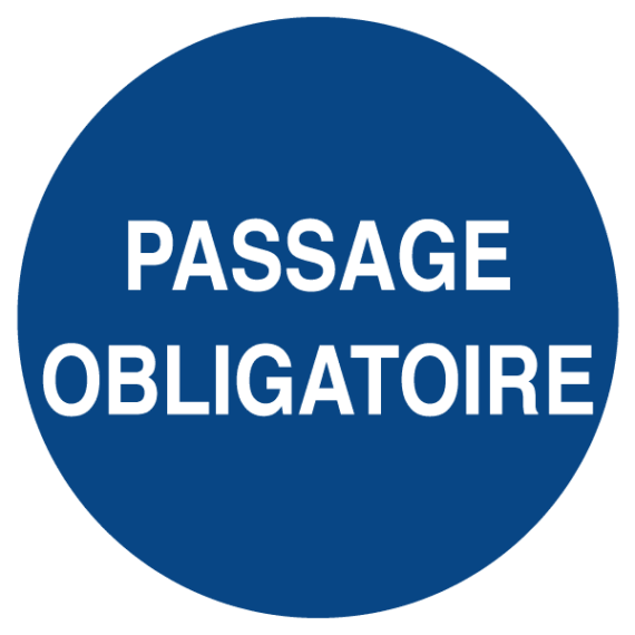Signalétique Passage Obligatoire ISO 7010