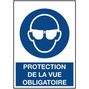 Signalétique Protection de la Vue Obligatoire ISO 7010