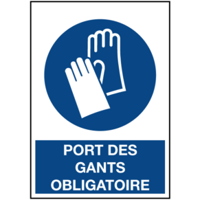 Signalétique Port des Gants Obligatoire ISO 7010
