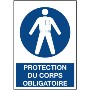 Signalétique Protection du Corps Obligatoire ISO 7010