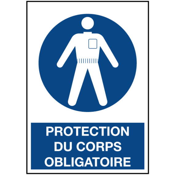 Signalétique Protection du Corps Obligatoire ISO 7010