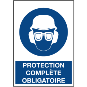 Signalétique Protection Complète Obligatoire ISO 7010