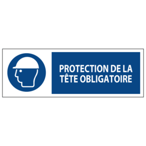 Signalétique Protection de la Tête Obligatoire ISO 7010