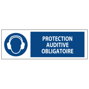 Signalétique Protection Auditive Obligatoire ISO 7010