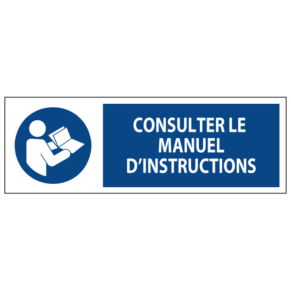 Signalétique Consulter le Manuel d'Instructions ISO 7010