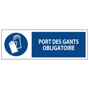 Signalétique Port des Gants Obligatoire ISO 7010
