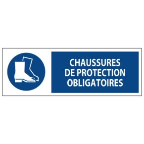Signalétique Chaussures de Protection Obligatoires ISO 7010