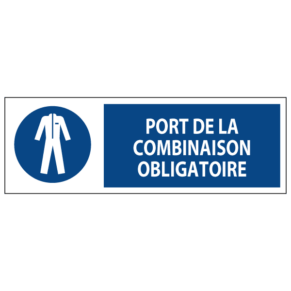 Signalétique Port de la Combinaison Obligatoire ISO 7010