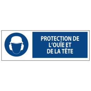 Signalétique Protection de l’Ouïe et de la Tête ISO 7010