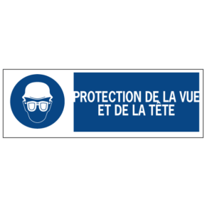 Signalétique Protection de la Vue et de la Tête ISO 7010