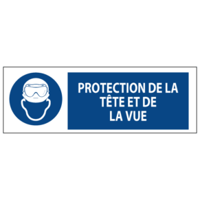 Signalétique Protection de la Tête et de la Vue ISO 7010